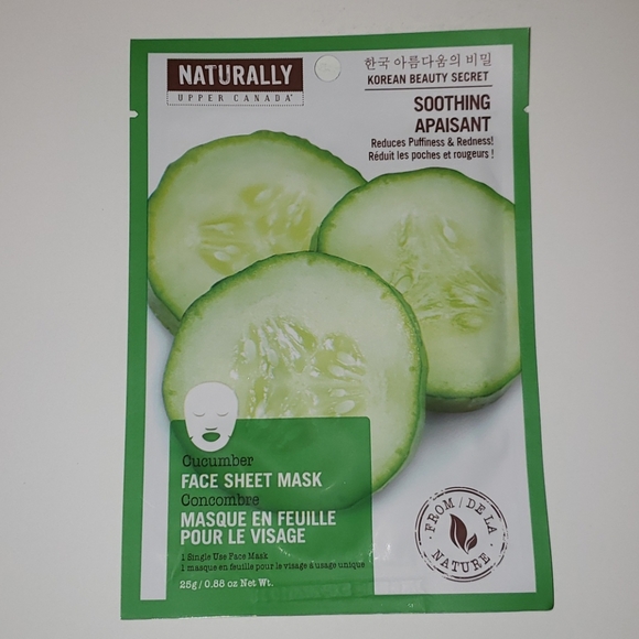 Naturally Upper Canada Single Use Face Sheet Masks - Avocado - Picture 2 of 11